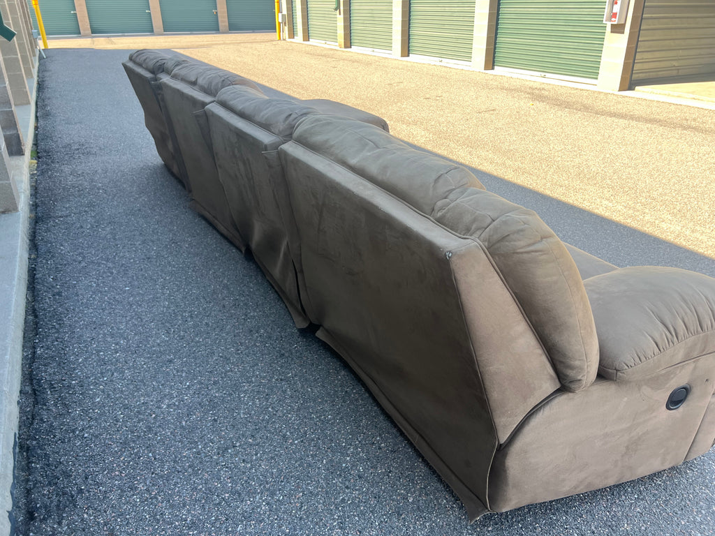 Brown Reclining Massive Sectional