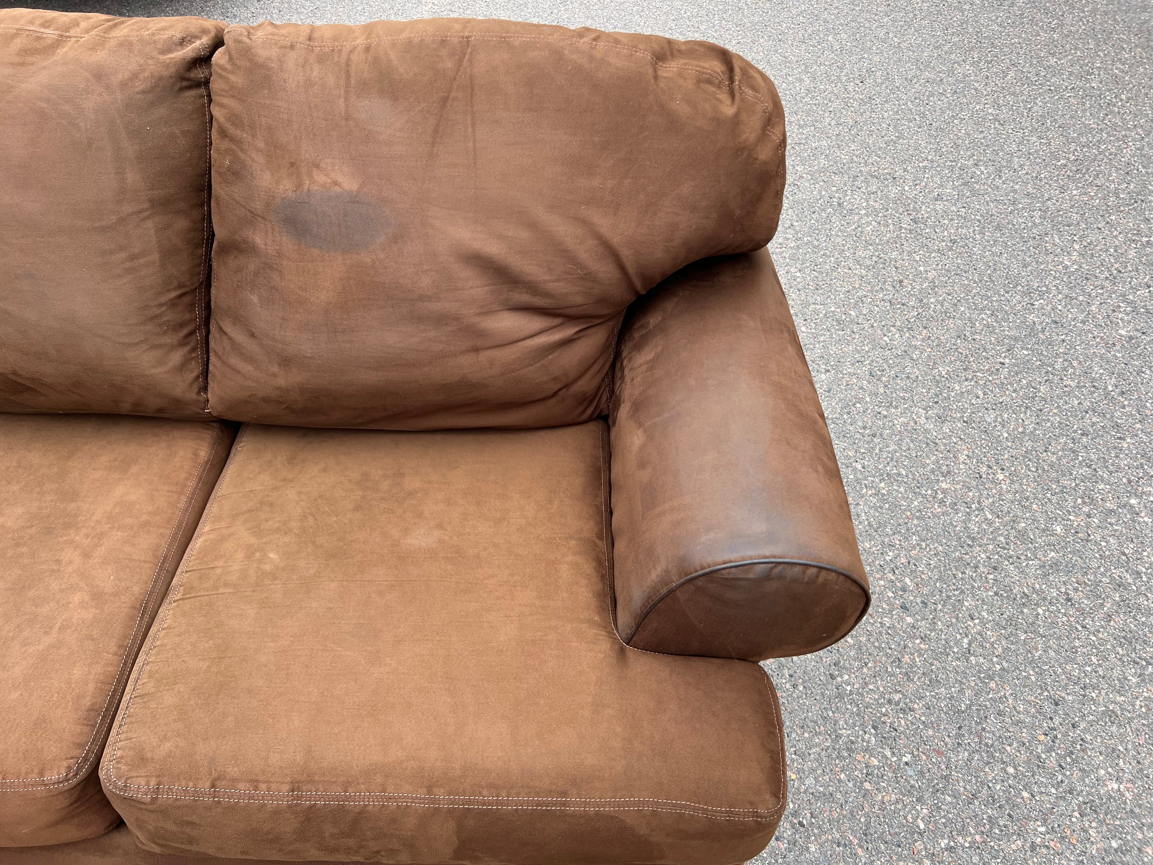 Large Brown U-Shaped Sectional