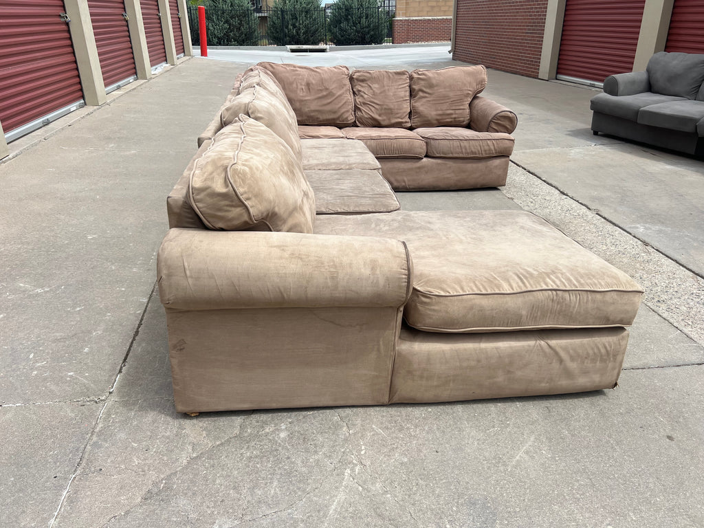 Massive Beige U Shaped Sectional