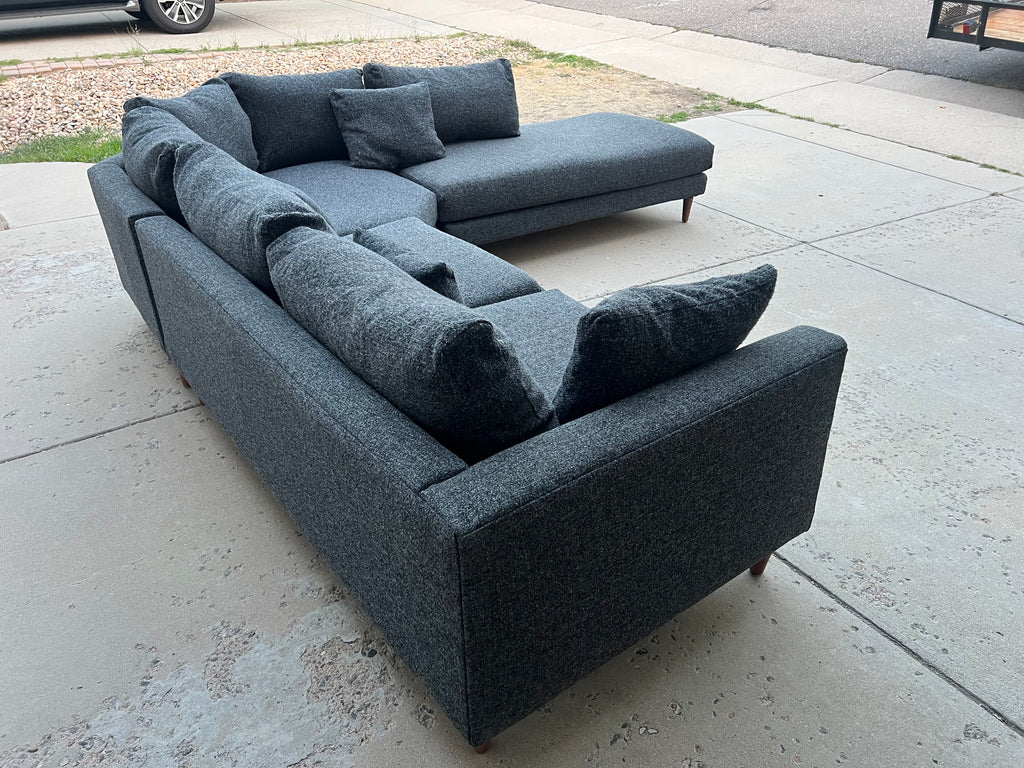 Grey Mid Century Modern Sectional
