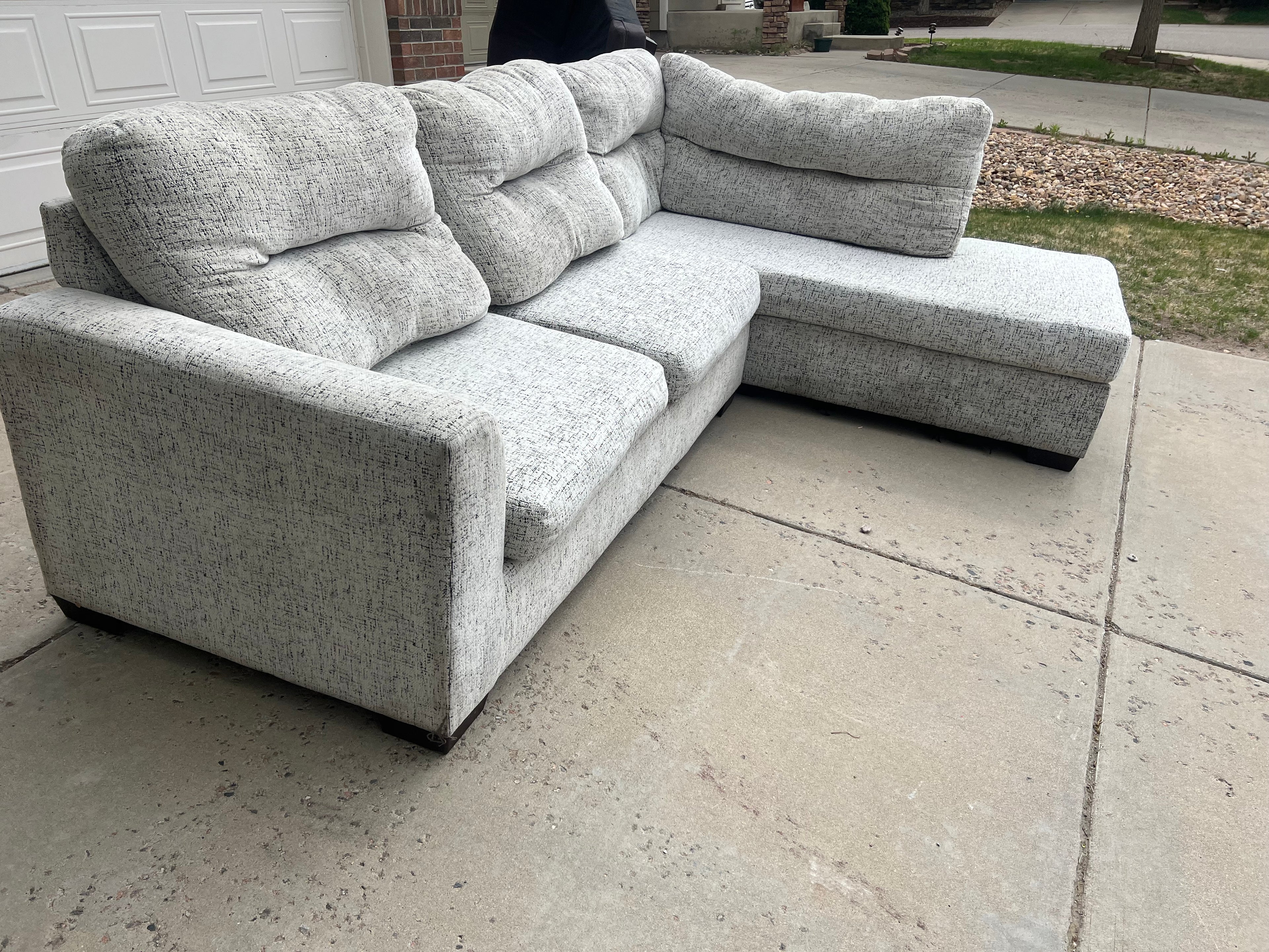 White 2 Piece Sectional