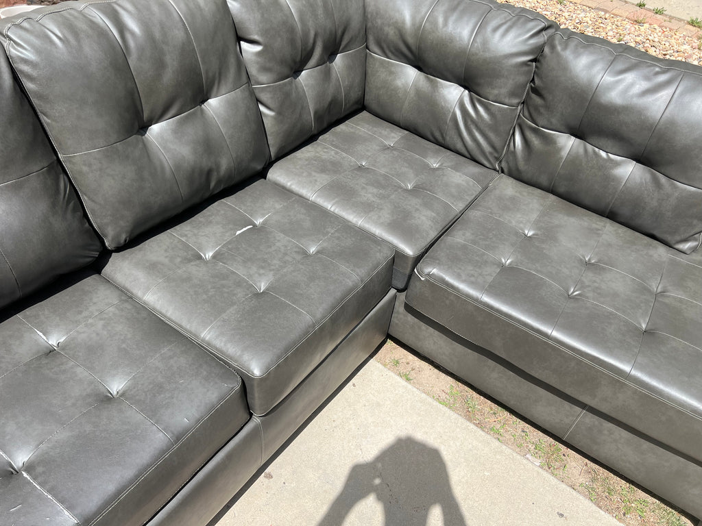 Leather Style Sectional