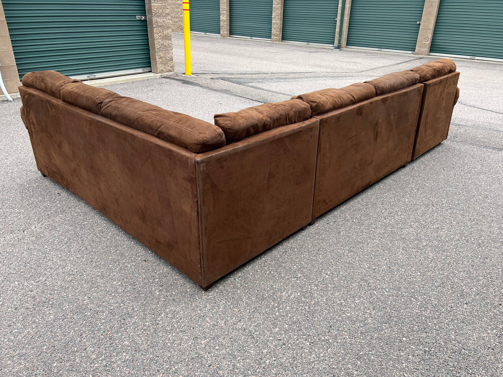 Large Brown U-Shaped Sectional