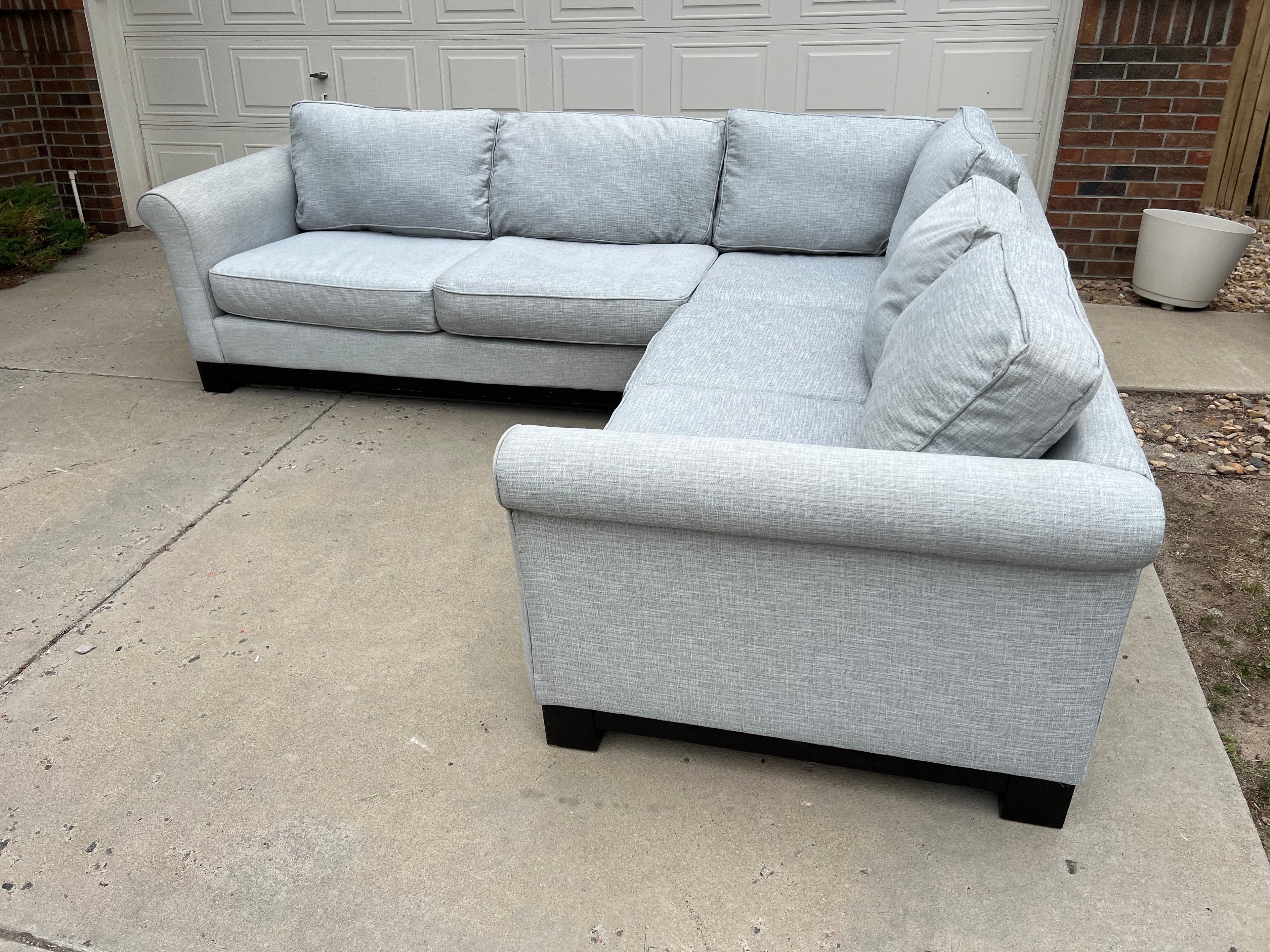 Large White Sectional