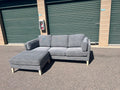 Grey Sectional with Chaise Ottoman