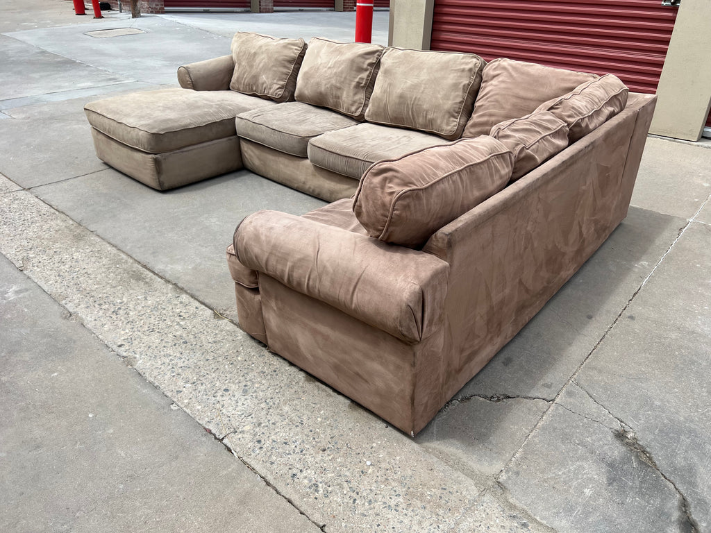 Massive Beige U Shaped Sectional