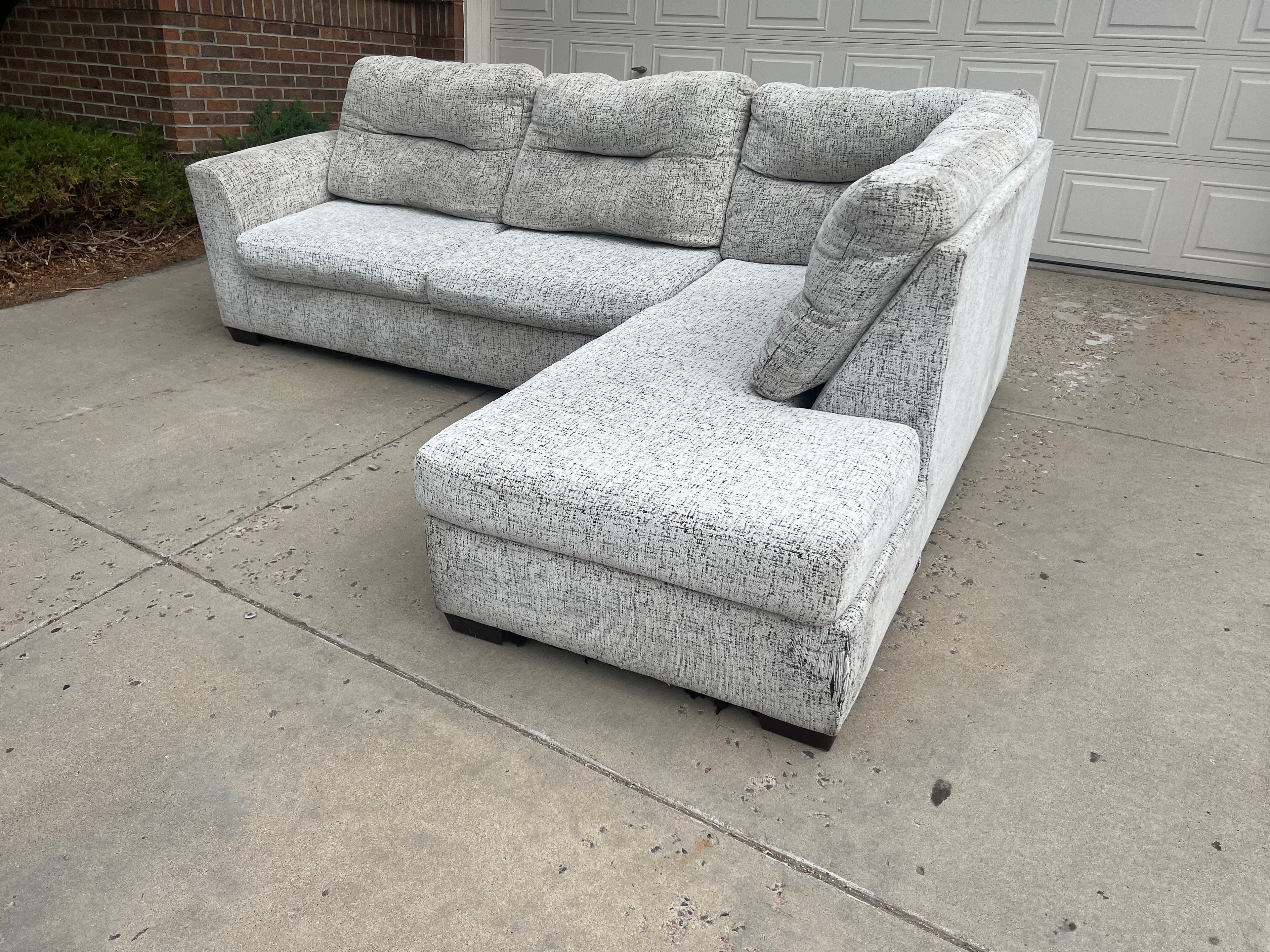 White 2 Piece Sectional