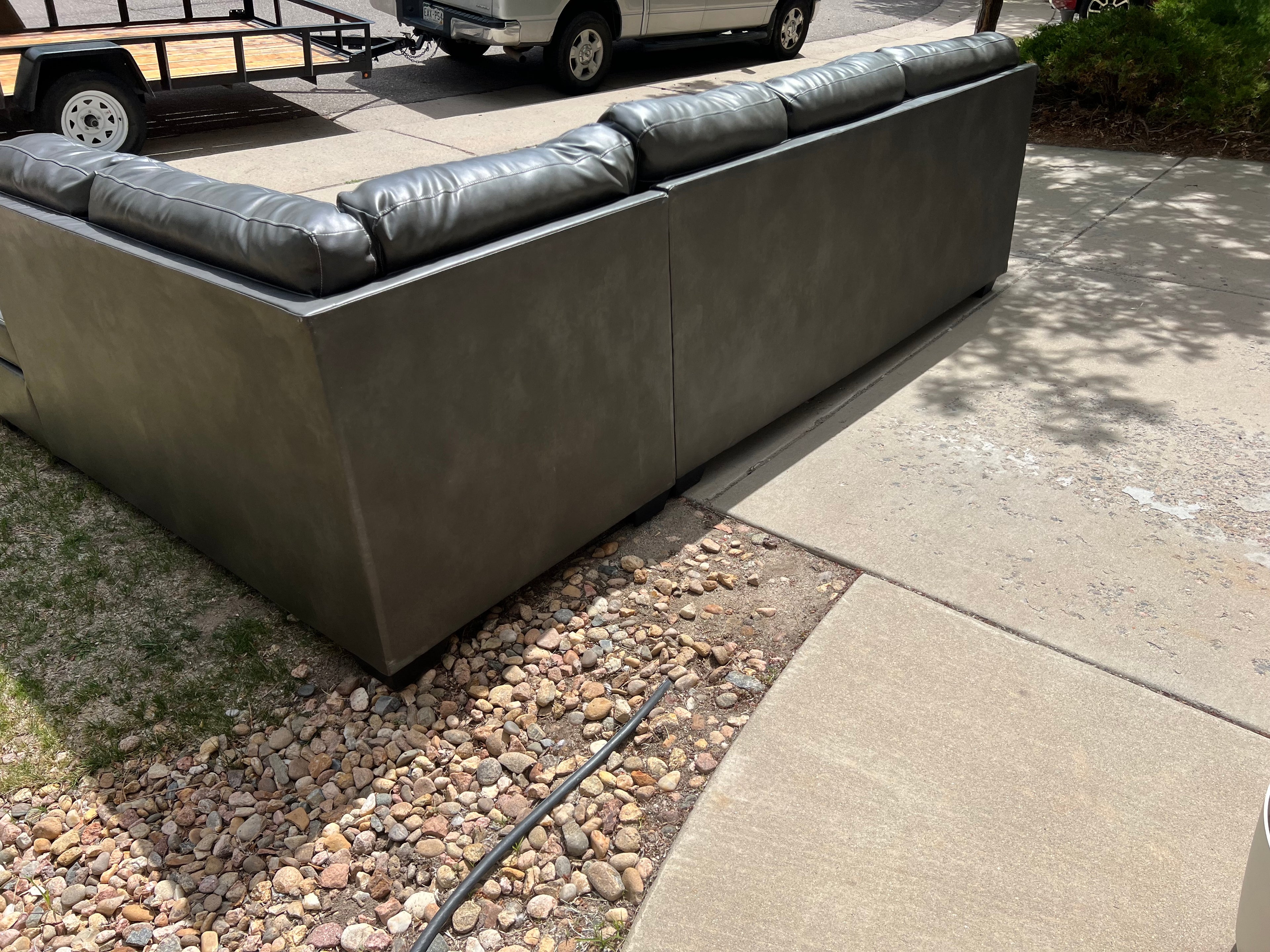 Leather Style Sectional