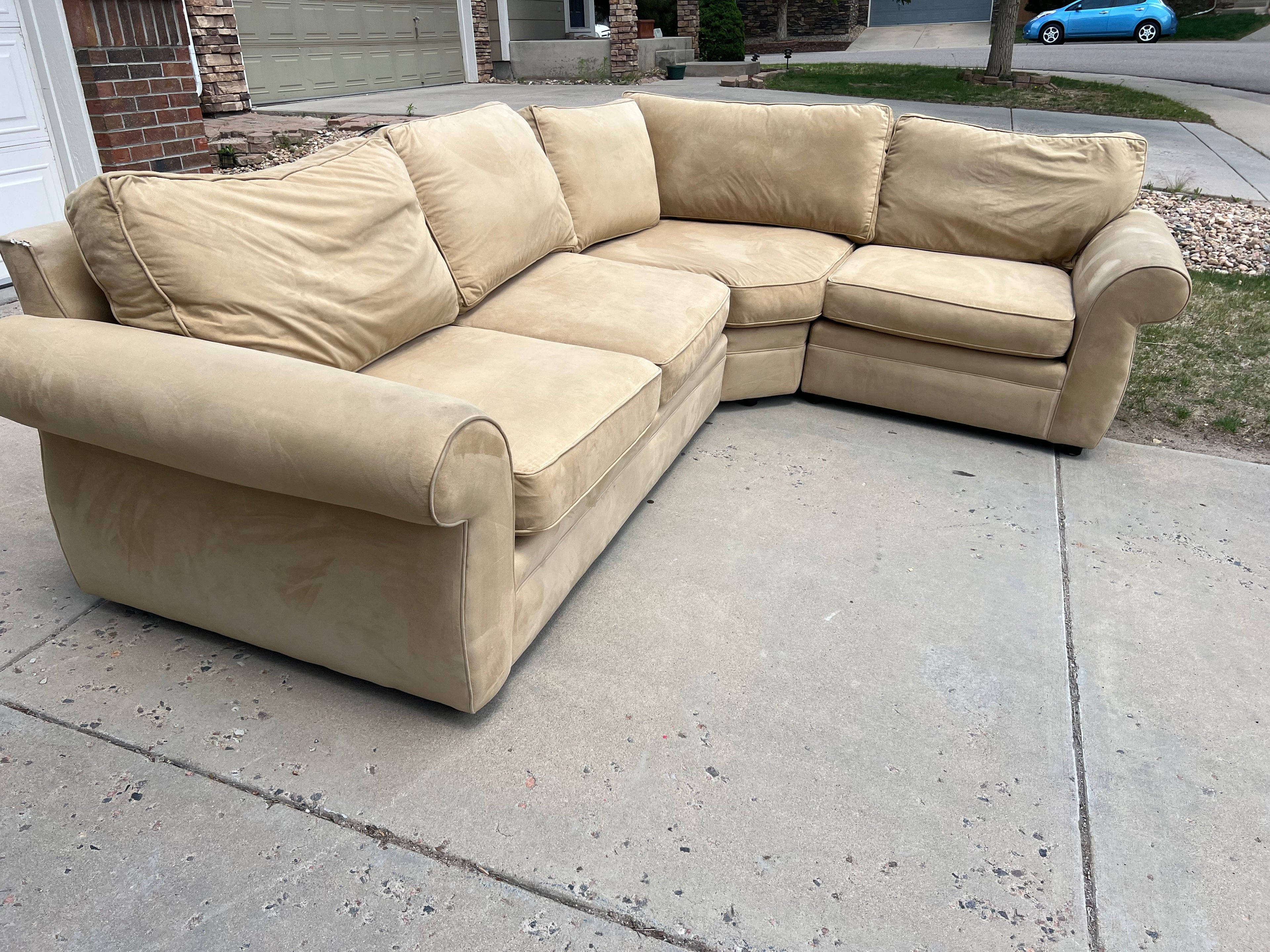 Beige Pottery Barn Sectional