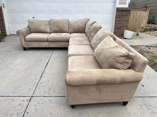 Beige Havertys Large Sectional