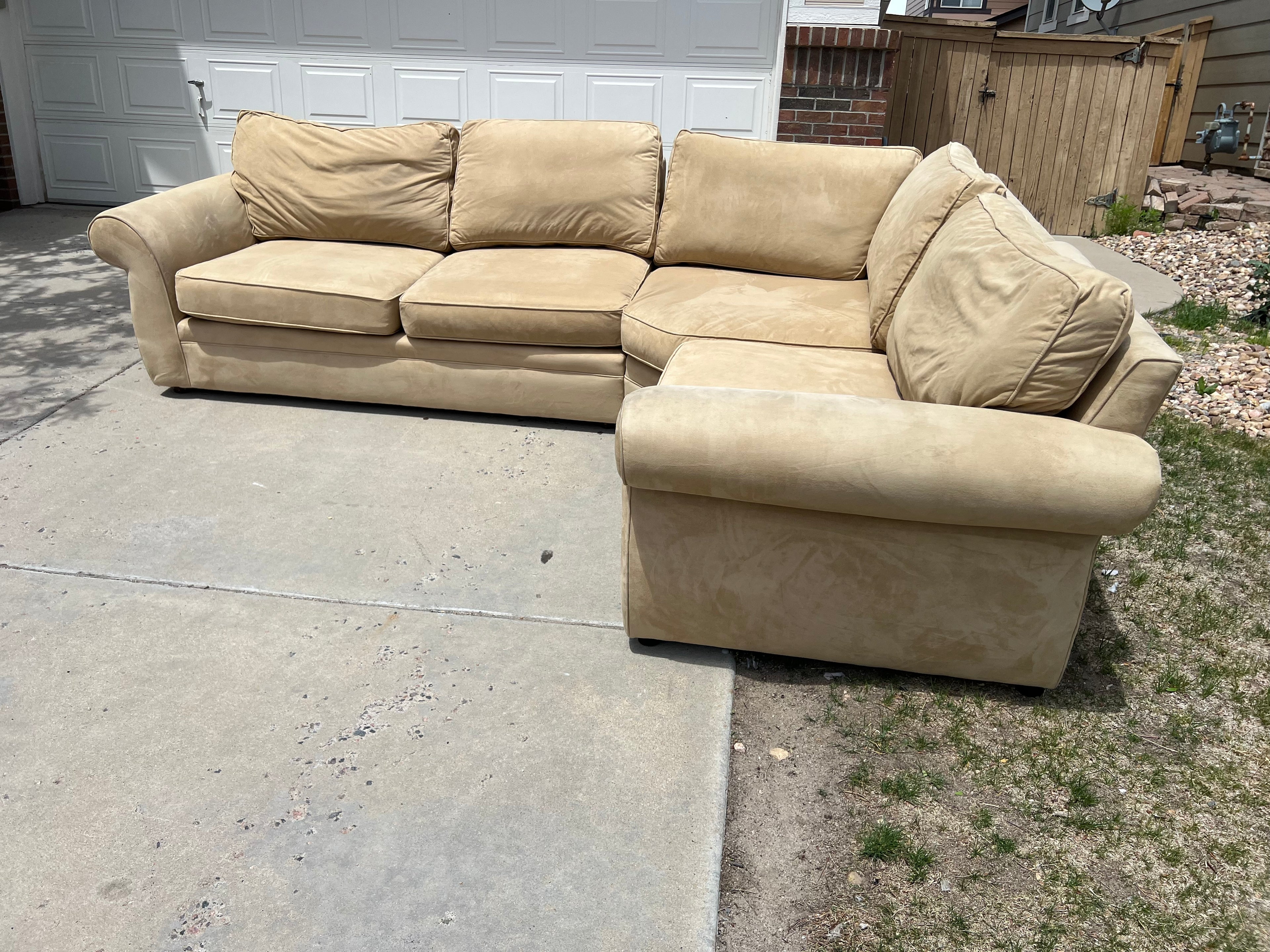 Beige Pottery Barn Sectional