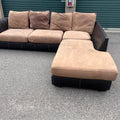 Two-Tone Brown L Sectional