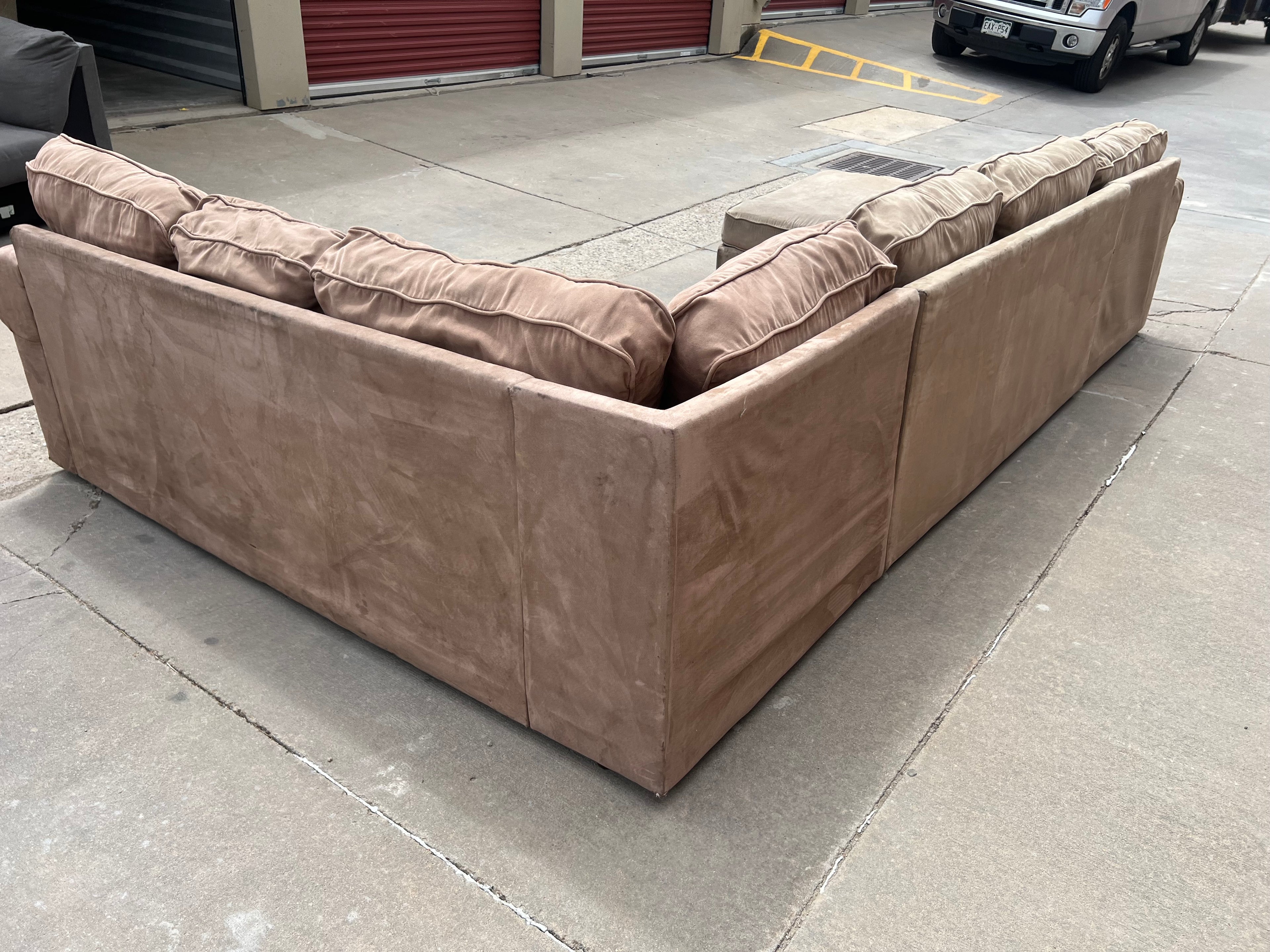 Massive Beige U Shaped Sectional