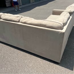 Beige L Shaped Ashley Furniture Sectional