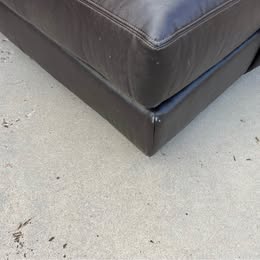 Leather Sectional with Cuddler