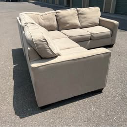 Beige L Shaped Ashley Furniture Sectional