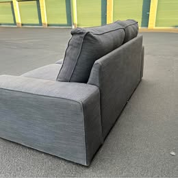 Grey Super Comfy Low-profile Love Seat