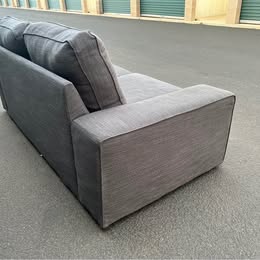 Grey Super Comfy Low-profile Love Seat