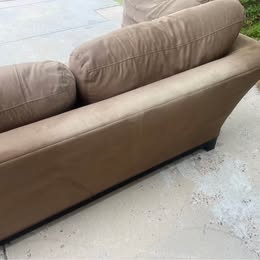 Brown Microfiber Sectional With Chaise