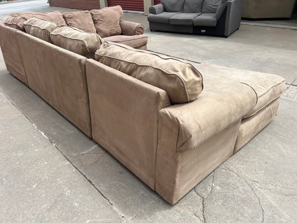 Massive Beige U Shaped Sectional