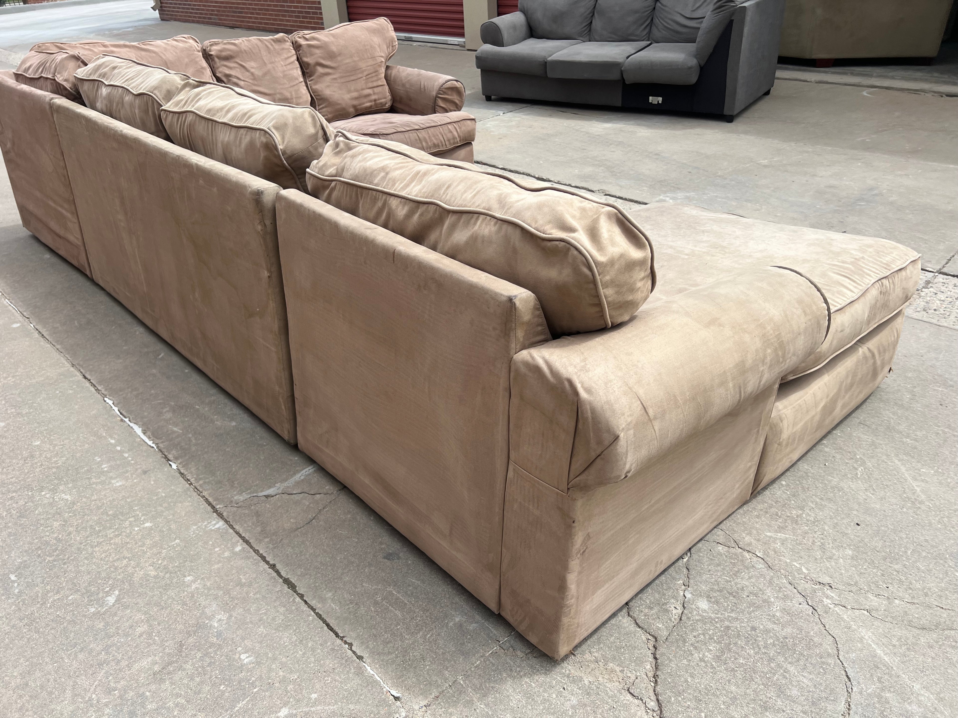 Massive Beige U Shaped Sectional