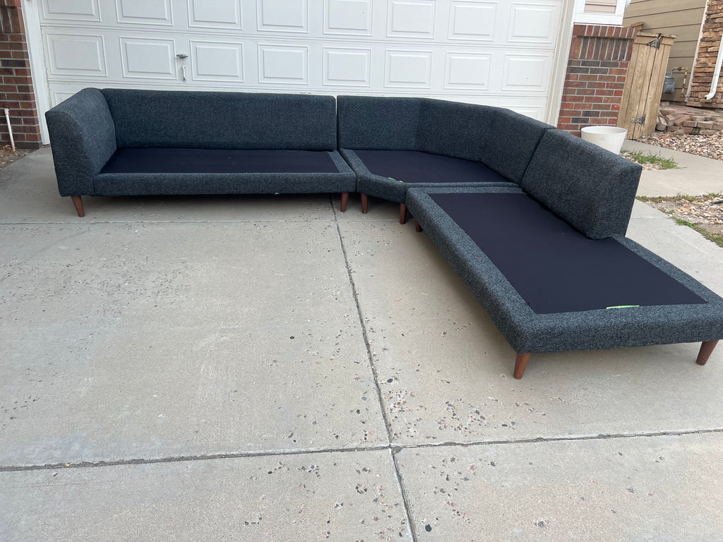 Grey Mid Century Modern Sectional