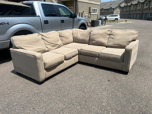 Beige L Shaped Ashley Furniture Sectional