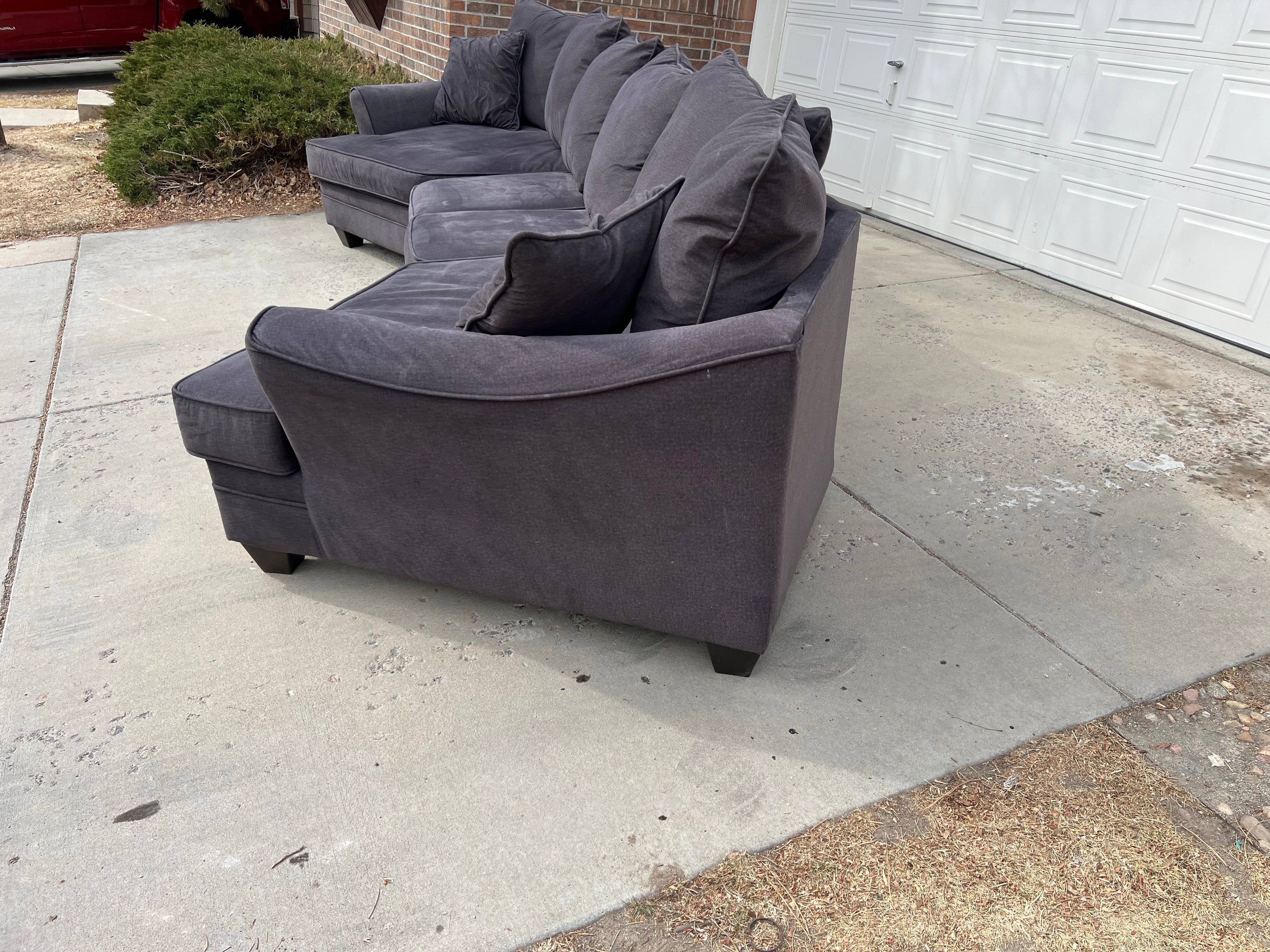 Grey 3 piece sectional