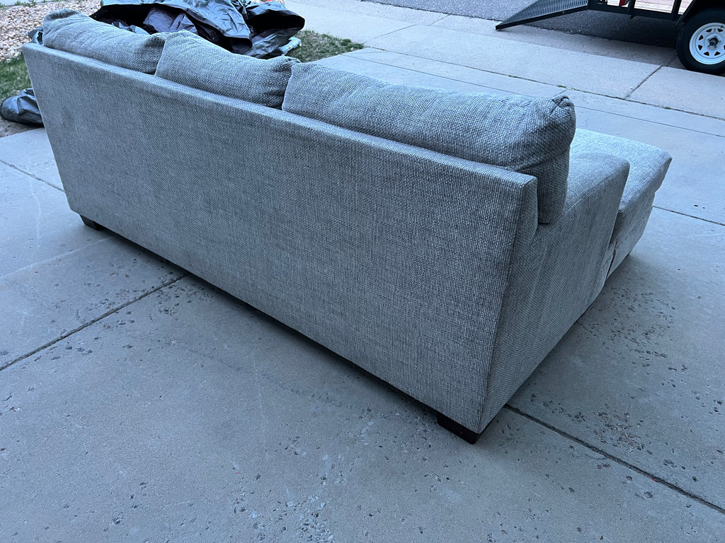 Grey Sectional with Reversible Chaise