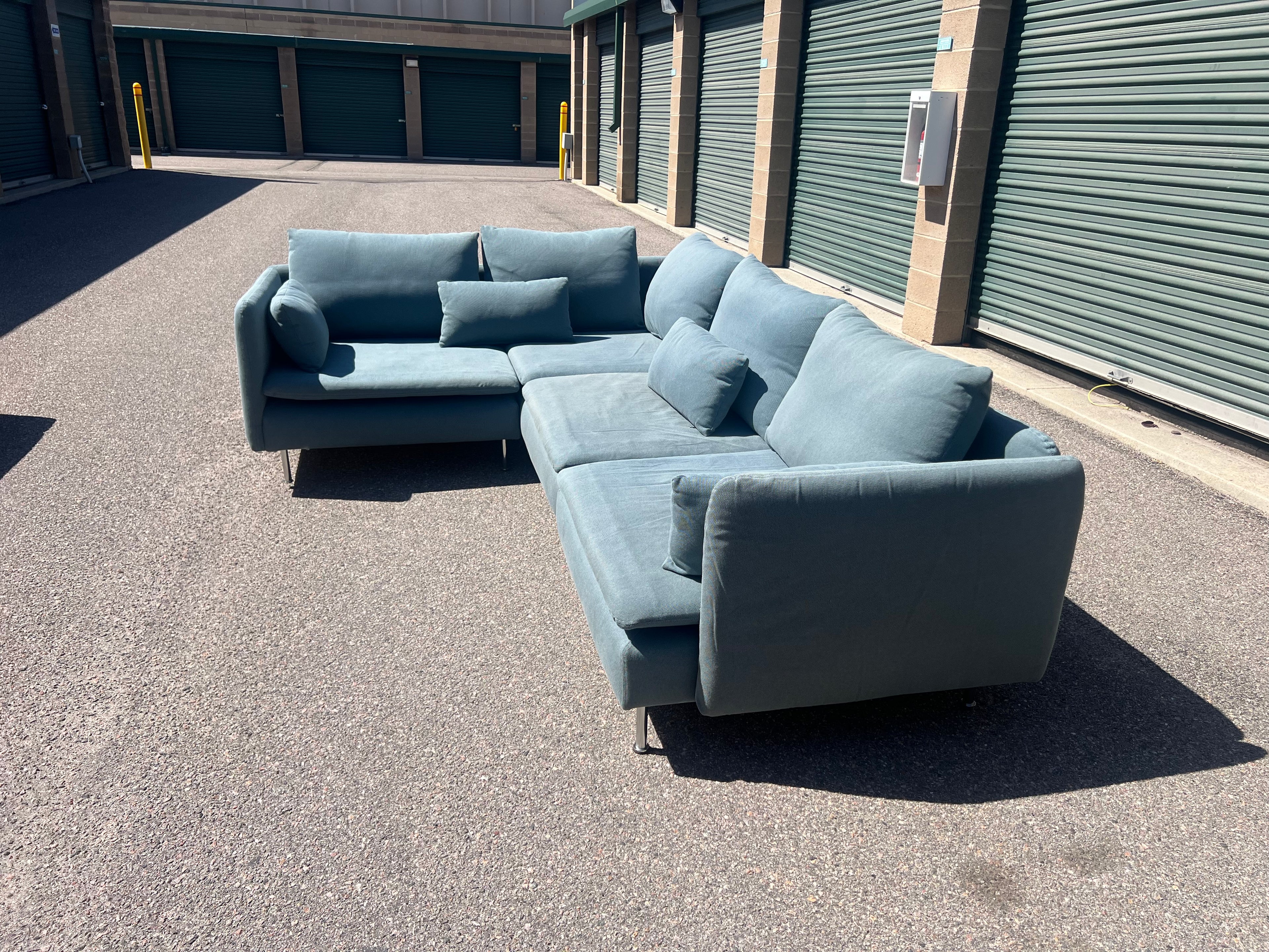Modern Teal Sectional