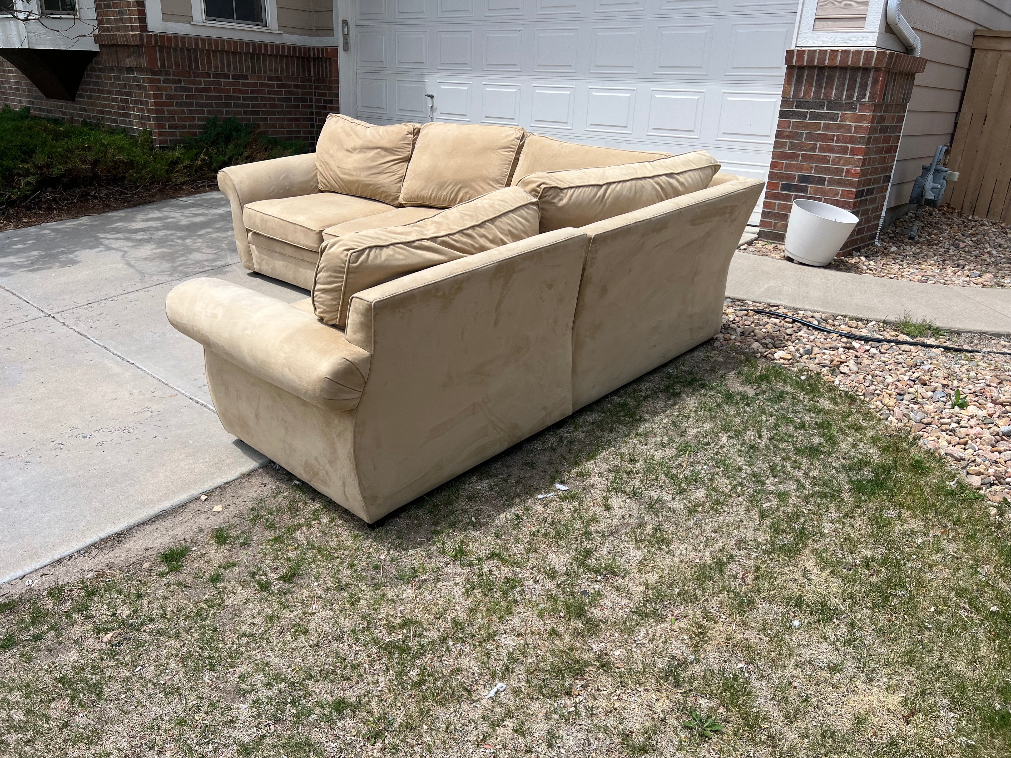 Beige Pottery Barn Sectional