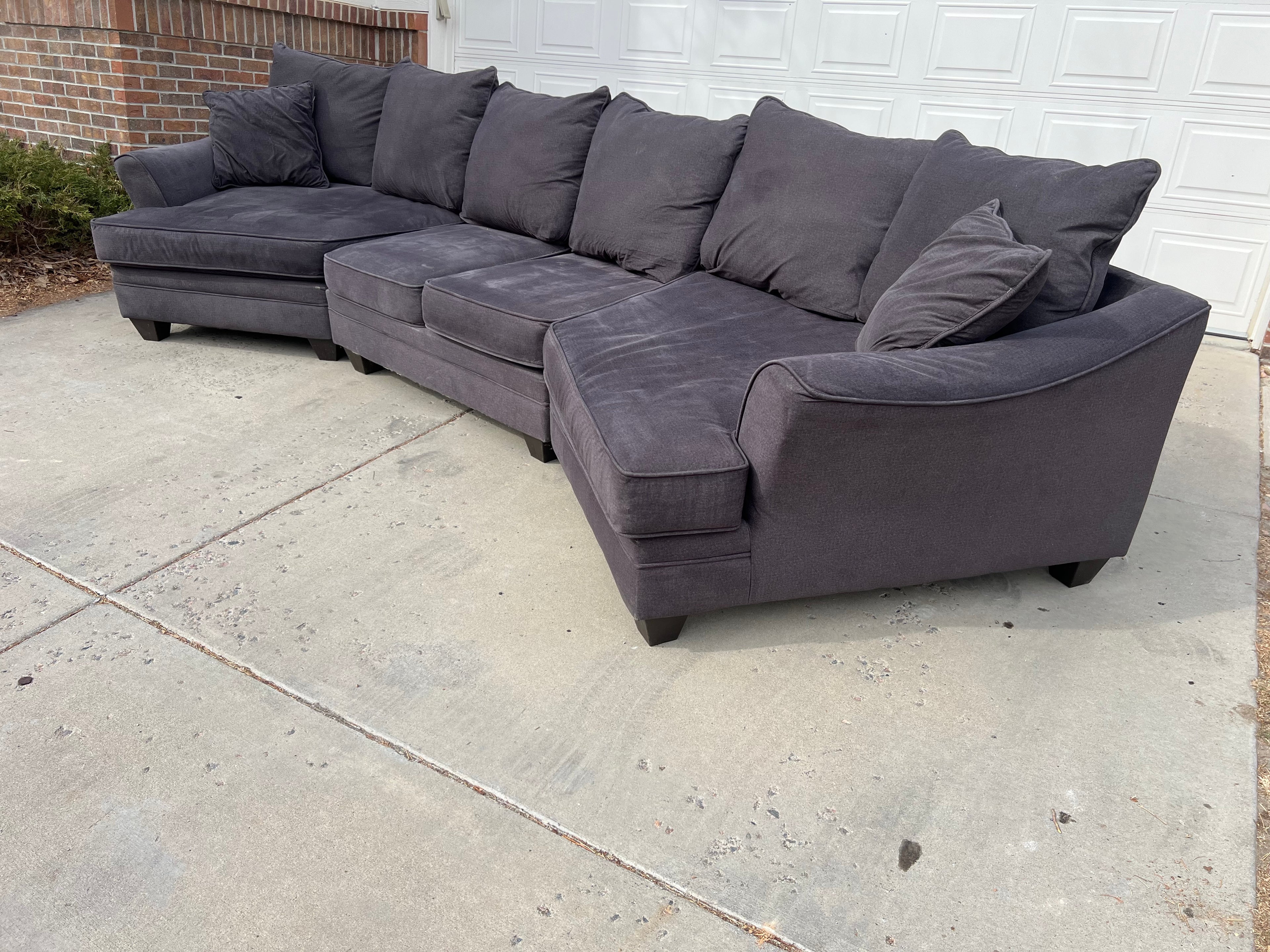 Grey 3 piece sectional