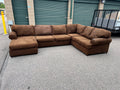Large Brown U-Shaped Sectional