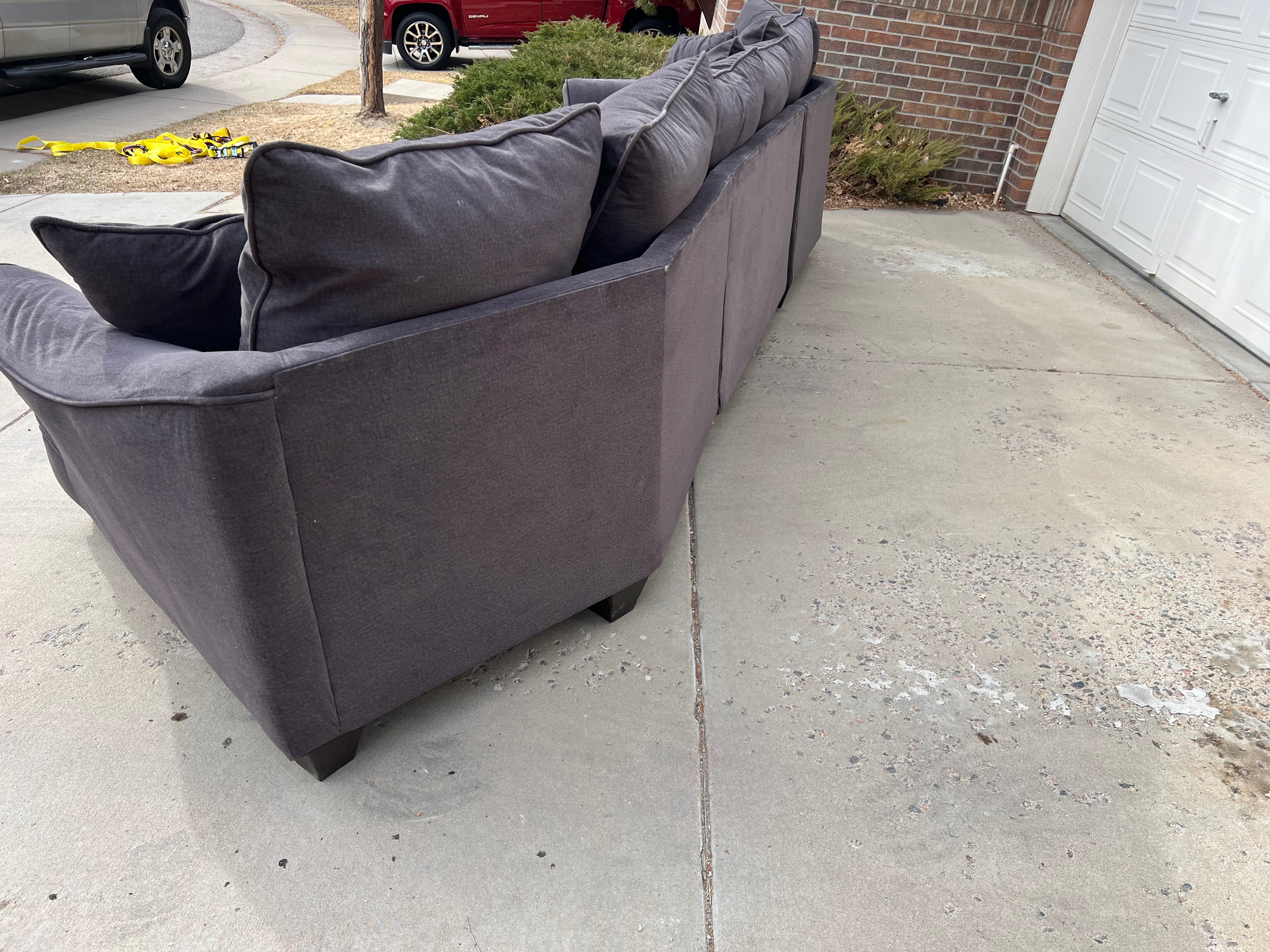 Grey 3 piece sectional