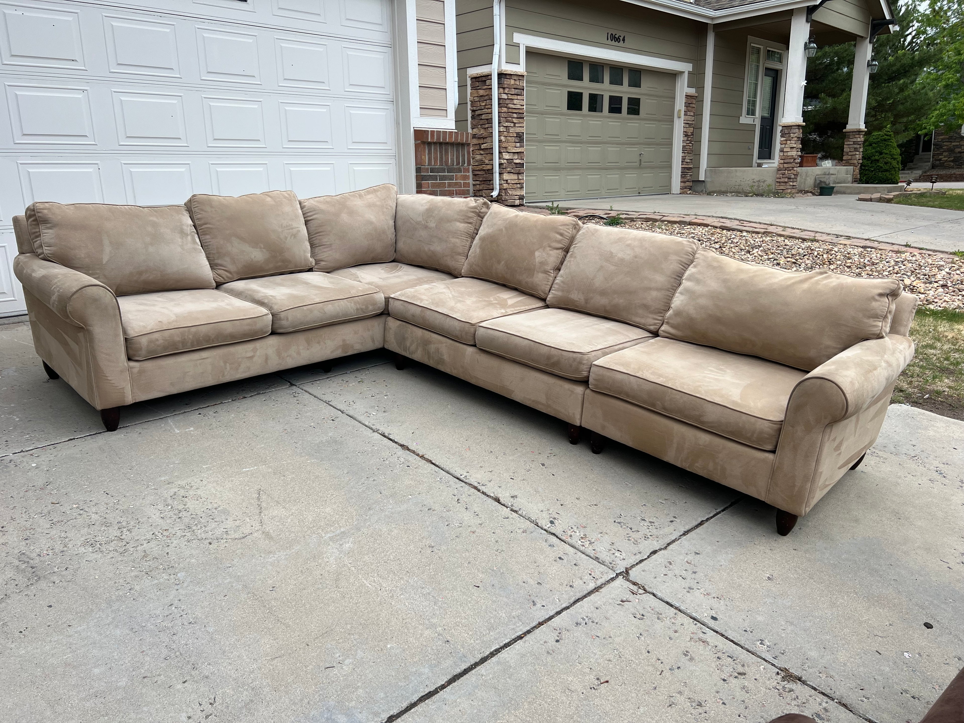 Beige Havertys Large Sectional