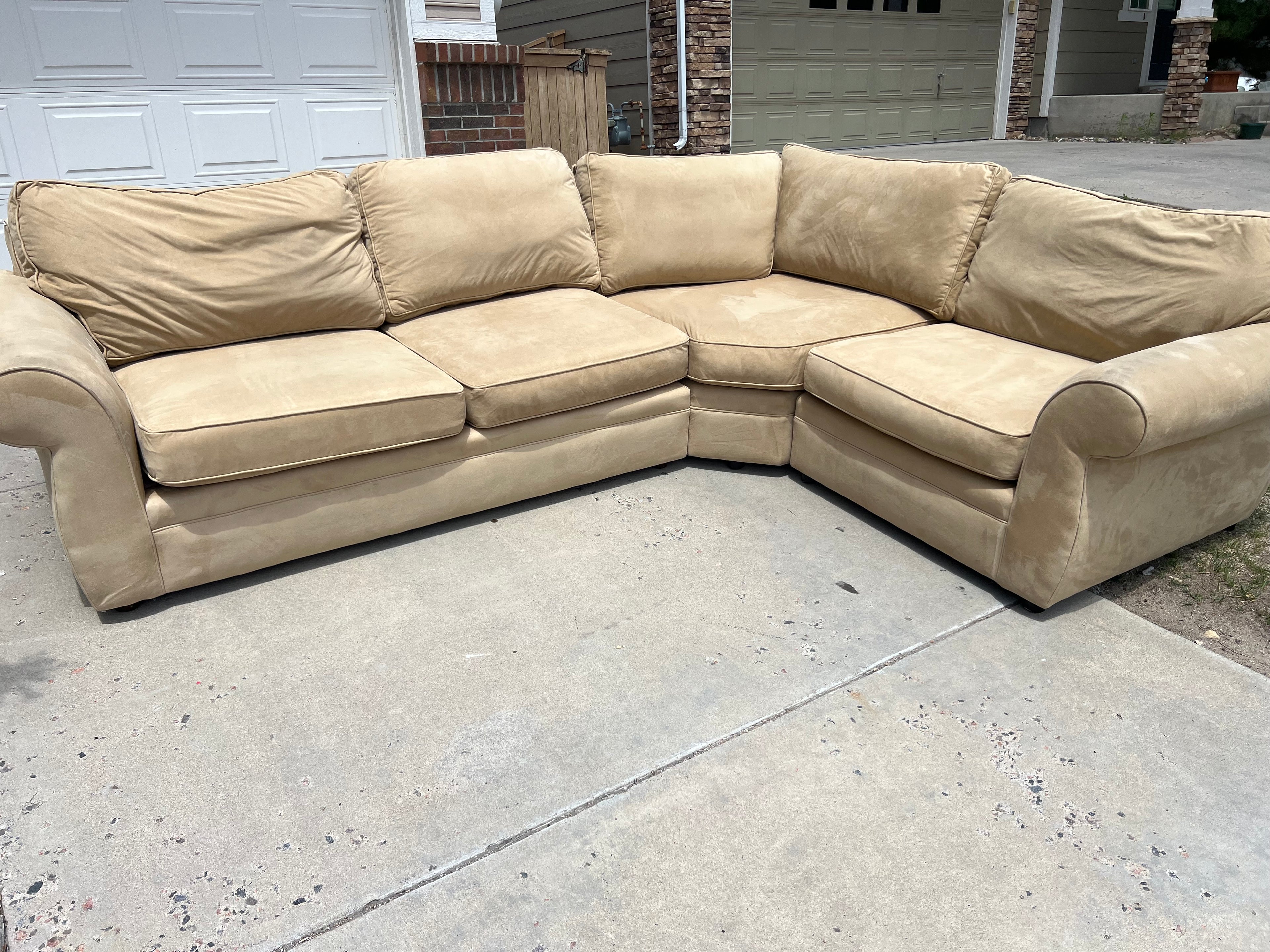 Beige Pottery Barn Sectional