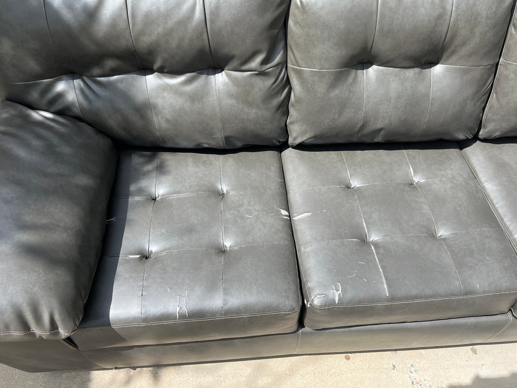 Leather Style Sectional