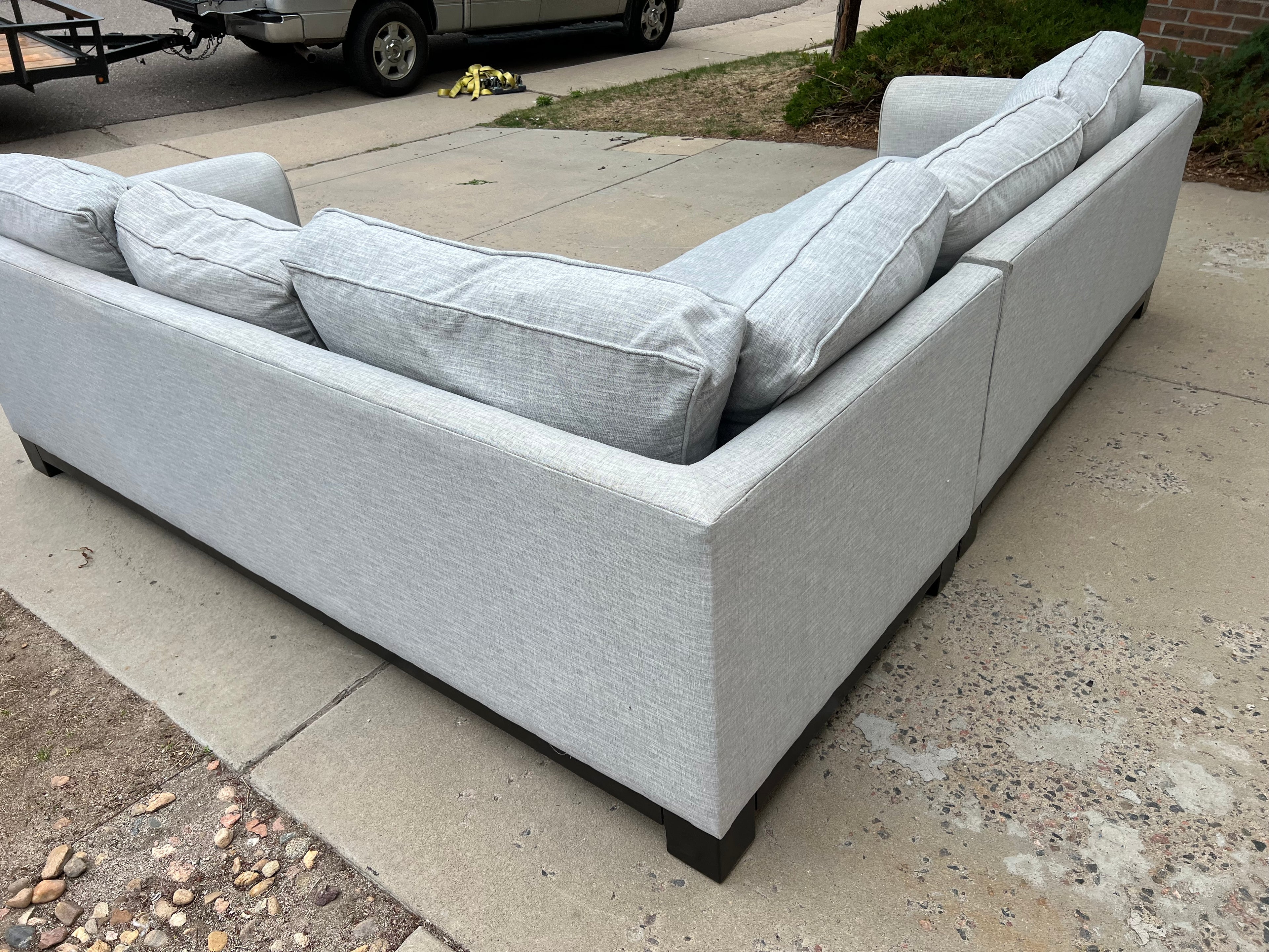 Large White Sectional