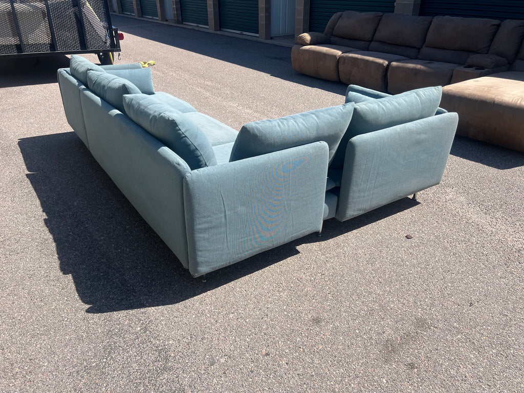 Modern Teal Sectional