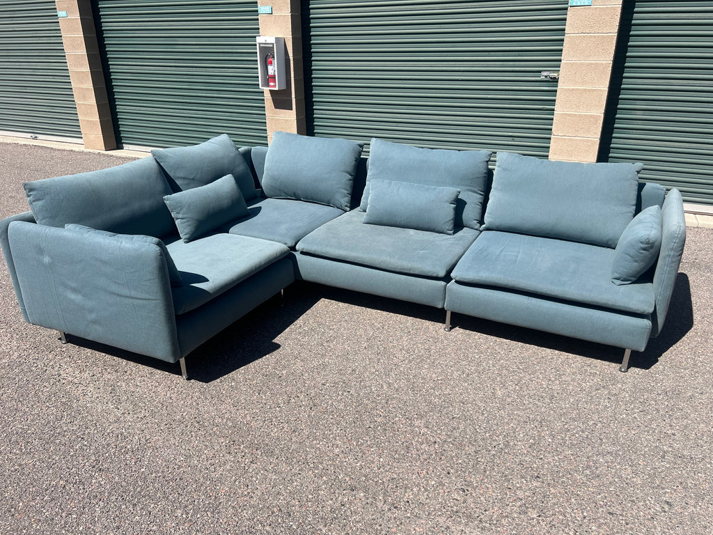 Modern Teal Sectional