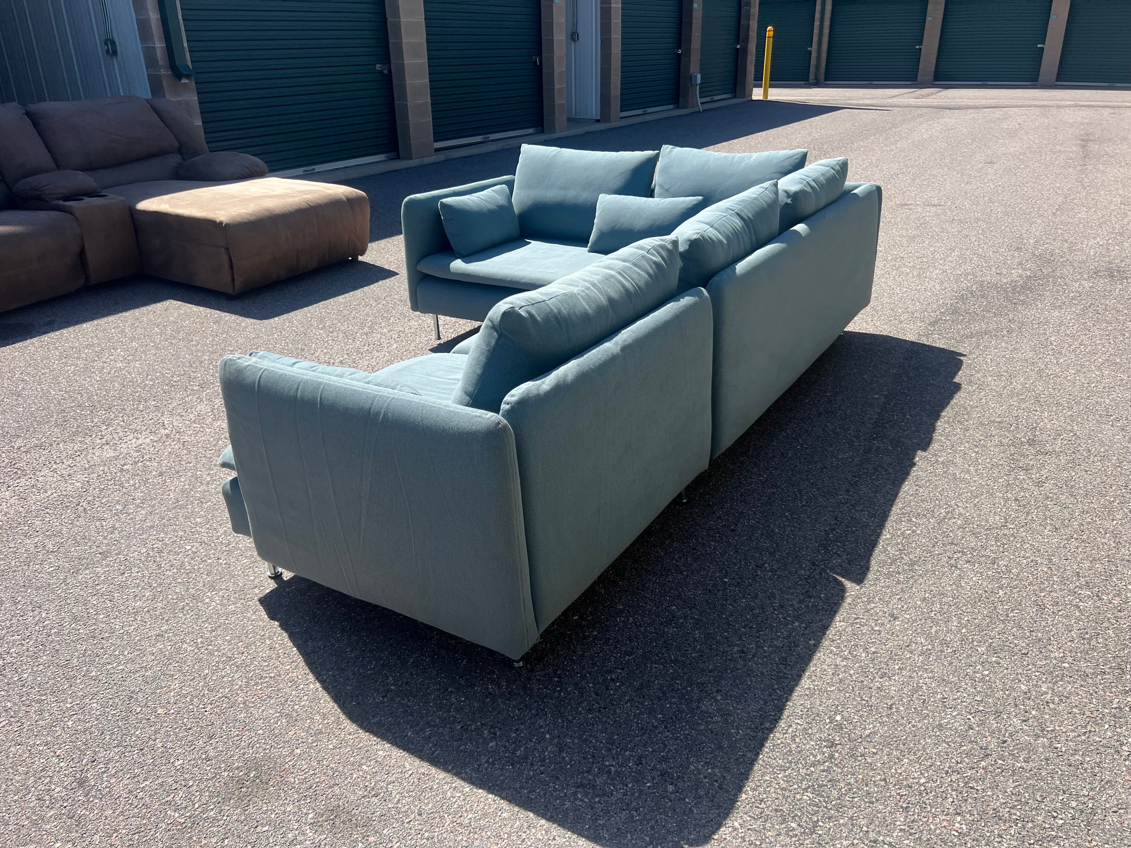 Modern Teal Sectional