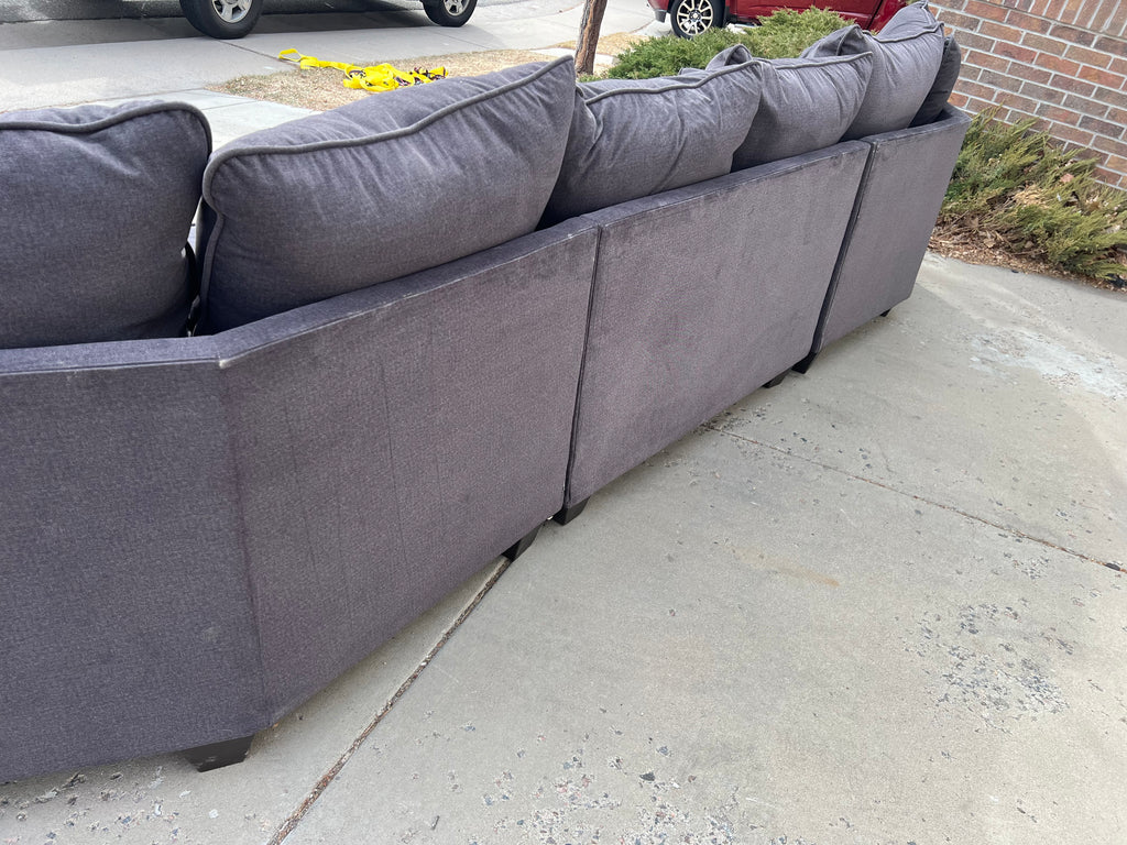 Grey 3 piece sectional