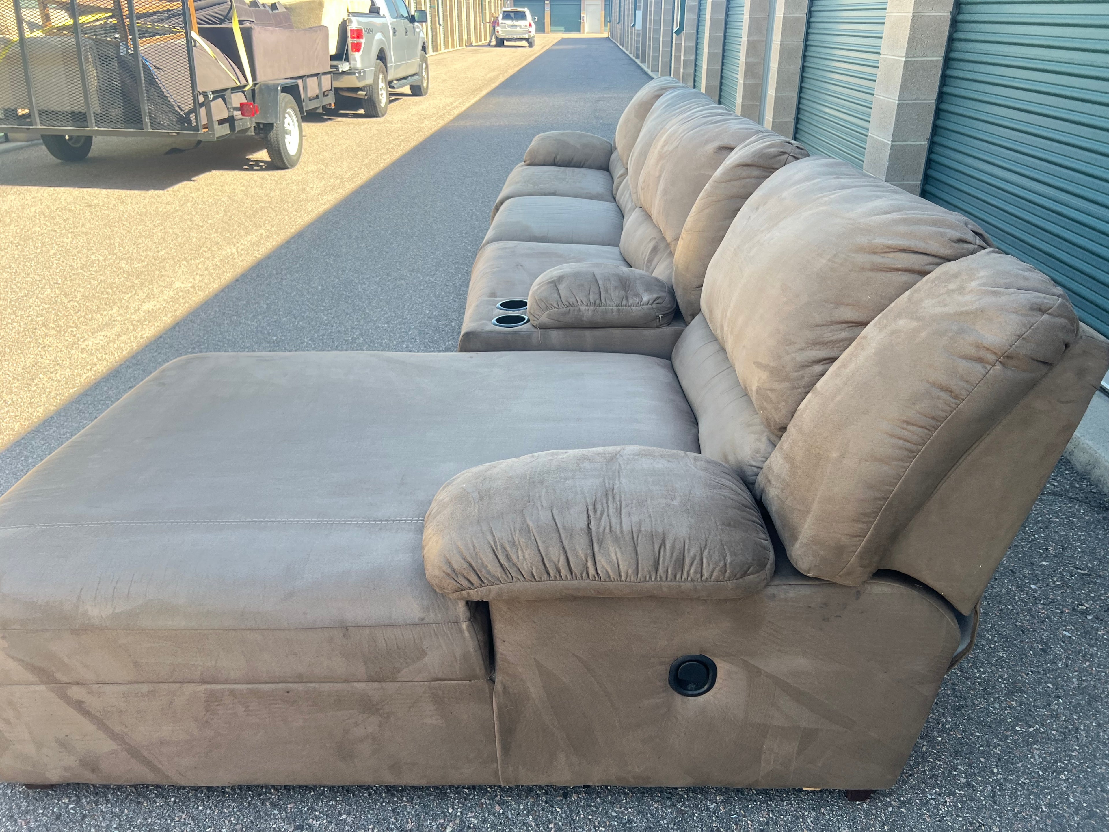 Brown Reclining Massive Sectional