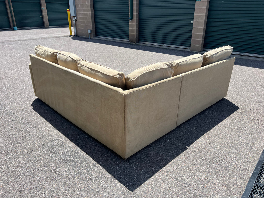 L Shaped Beige Sectional