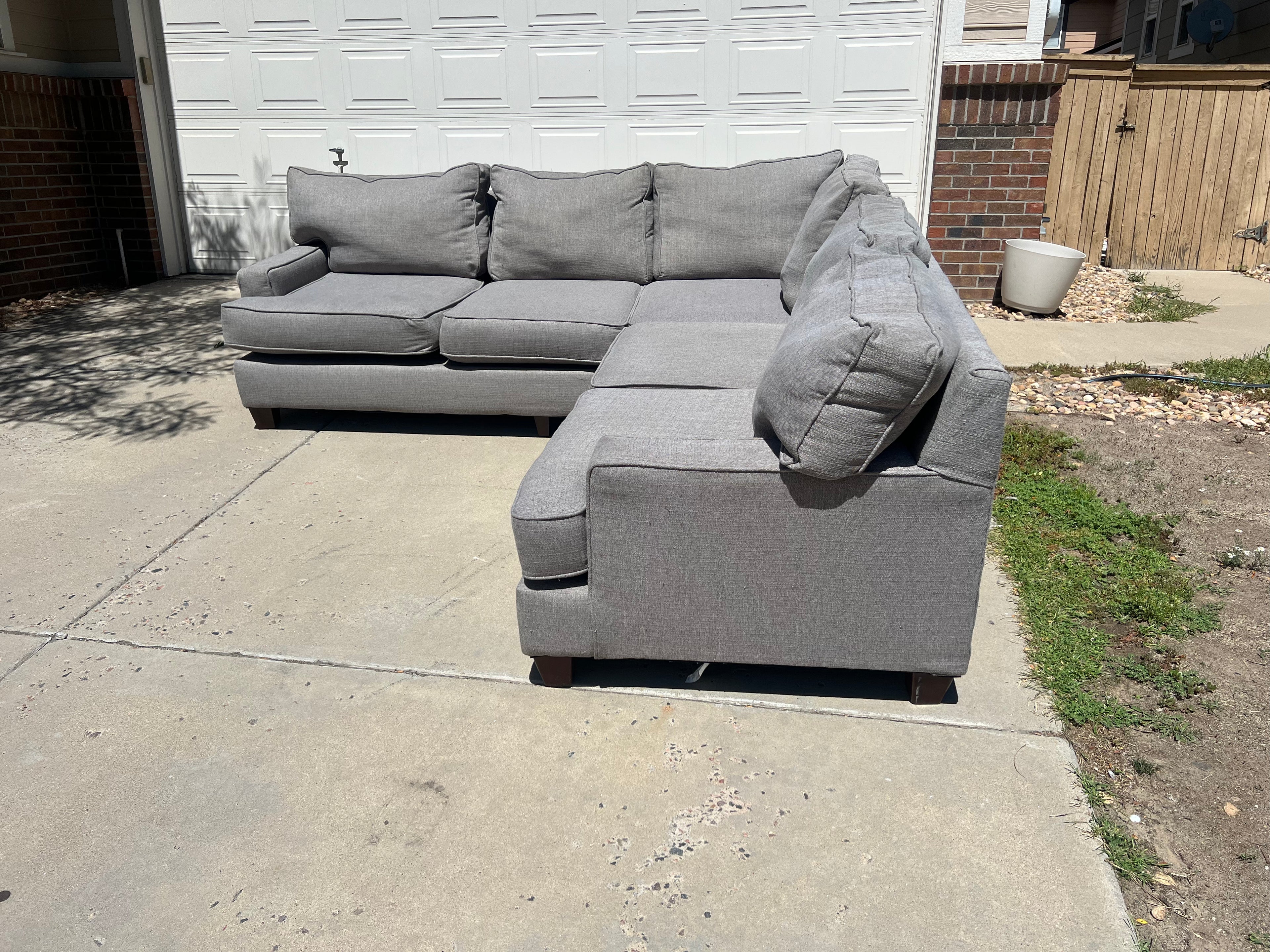 Grey L-Shaped Sectional