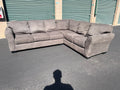 Grey L-Shaped Comfy Sectional