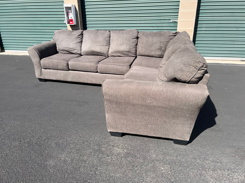 Grey L-Shaped Comfy Sectional