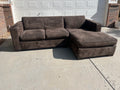 Brown Room & Board Comfy Sectional