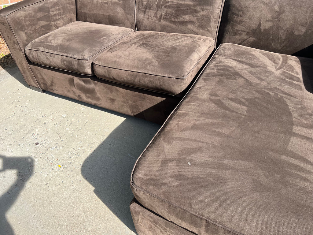 Brown Room & Board Comfy Sectional