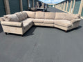 Haverty Furniture Beige Sectional with Cudddler